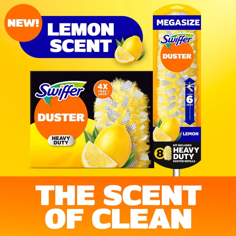 Swiffer Heavy Duty 6 Ft Extendable Duster Kit, Lemon Scent photo 4