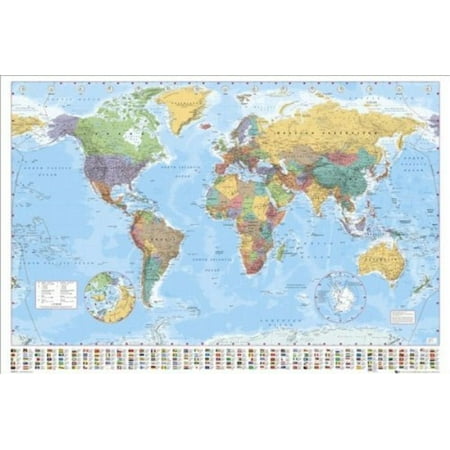 World Map Classroom Educational Learning Reference