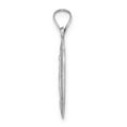 thumbnail image 3 of Auriga Fine Jewelry 14K White Gold Polished and Satin Solid Miraculous Medal Pendant (L-24.6mm, W-12mm), 3 of 4