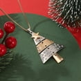thumbnail image 5 of Christmas Necklace for Women Christmas Tree Star Pendant Necklace Xmas Tree Necklace Jewelry for Festival New Year Party, 5 of 14