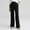 Black, variant on Hueook Women Pants Tall Pants Long Women Fashion Solid Color Elastic Waist Sports Casual Pants with Side Pockets Black 2X