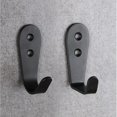 thumbnail image 5 of 12 ganchos negros para pared, ganchos resistentes para colgar abrigos, ganchos sin óxido, montados en la pared con tornillos para llaves, toallas, bolsos, tazas, sombreros, interiores y exteriores., 5 of 5