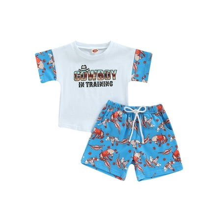 

Bagilaanoe 2pcs Toddler Baby Boys Short Pants Set Letter Print Short Sleeve T-Shirt Tops + Shorts 6M 12M 18M 24M 3T Kids Casual Summer Outfits