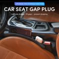 thumbnail image 2 of Relleno de huecos para asientos de coche ANABIUP, piel sintética, ajuste universal, color negro, 2 of 7
