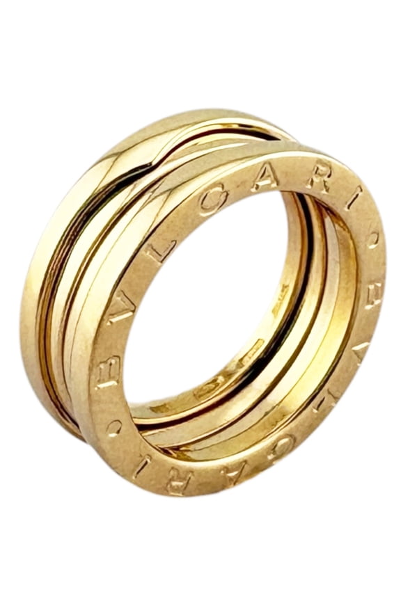 Pre-Owned BVLGARI B.zero1 3-band ring, BVLGARI, 18K yellow gold, women's ring.