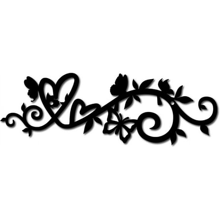 1 pc Butterfly Metal Wall Decor Black Skull Wall Hanging Ornament Iron Moth Wall Art Decoration Sculpture Minimalist Wall Decor for Modern Farmhouse Rustic Home Living Room Bathroom 12 x 8Inch