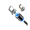 thumbnail image 1 of USB Magnetic Charging Cable, Magnetic Charging Cord 540° Rotation Magnetic Phone Charger (6.6Ft), 1 of 5