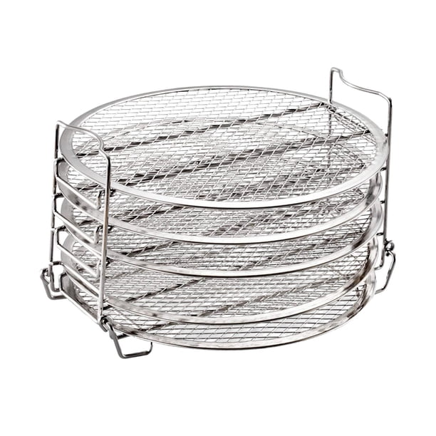 Rejilla para freidora de aire, rejilla para asar, deshidratador de Metal portátil Universal, accesorios para freidora de aire para frutas, carne, Solo estante