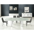 thumbnail image 4 of Talenti Casa ASTOR motorized dining table in white glass with polished stainless steel base., 4 of 6