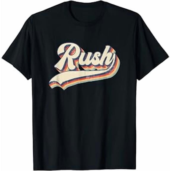 Rush Surname Vintage Retro T-Shirt
