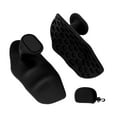 thumbnail image 2 of Almohadillas de agarre de levantamiento de pesas, guantes de entrenamiento sin dedos, empuñaduras de levantamiento de pesas, protección de palma de Negro, 2 of 8