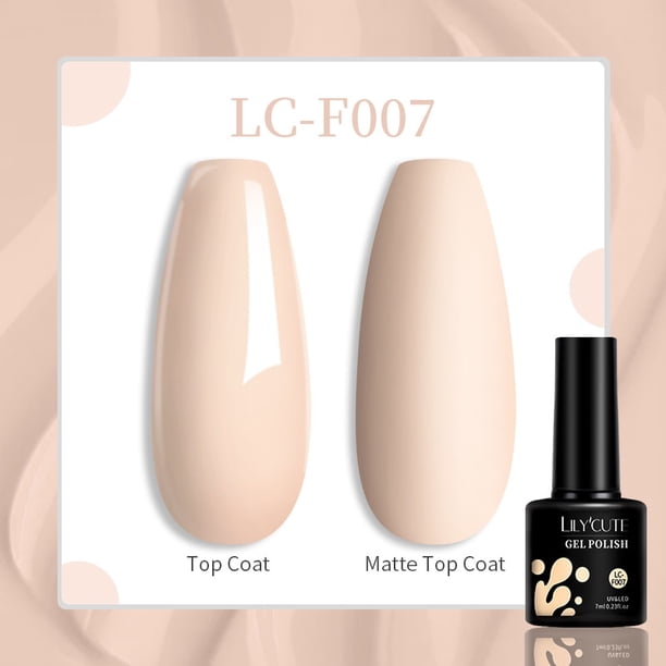 LILYCUTE 7ML Nowipe Top Coat esmalte de uñas de Gel de larga duración transparente semipermanente Soak Off UV LED Nail Art Base Gel barniz zhangmengya LED