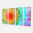 thumbnail image 2 of Pétales Fractals Rouges Pissenlit - Impression sur Toile Florale, 2 of 3