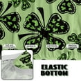 thumbnail image 5 of Xoenoiee Green Shamrock Leopard Heart Print Armless Futon Cover Super Stretch Jacquard Futon Sofa Bed Slipcover St. Patrick's Day Decor with Non-Slip Elastic Bottom, Universal Sofa Mattress Covers, 5 of 7