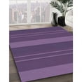 thumbnail image 3 of Ahgly Company Machine Washable Indoor Square Transitional Purple Jam Purple Area Rugs, 5' Square, 3 of 7