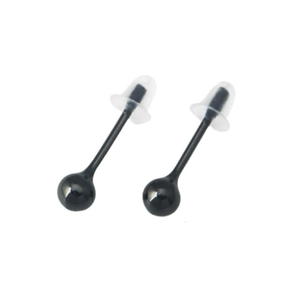 lanema Round Flexible Bioplast Ear Nose Studs Sturdy Bioceramics Nickel Piercing Retainers Portable Designs Fashionable