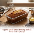 thumbnail image 3 of Razab 1800 ML/1.9 Qt/7.6 Cups Large Glass Loaf Pans with Lids10 x 5in Bread Baking Pans, Bpa Free with Easy-Grip Handles, 3 of 9