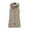 Khaki, variant on dazeni Women's Long Puffer Vest Zip Up Warm Hooded Vest Sleeveless Jackets Coats with Pockets Fashion Outerwear Slim Fit Vest