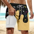 thumbnail image 2 of Kcolen Mens Swim Trunks 9 Inch Elastic Waist Swim Shorts Men Stretchy Upf Swimwear Men's Swim Trunks Summer Beach Oversized Swimwear, 2 of 4