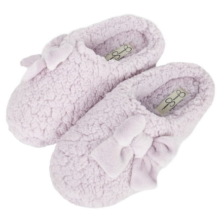 

Women s cute furry home slippers with memory foam insole-Purple(Small)