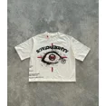 thumbnail image 1 of 2024 Camisetas de manga corta de gran tamaño de marca de moda retro de calle americana para hombres Y2k Hip-hop Rock Gothic Punk Ropa para mujeres, 1 of 6