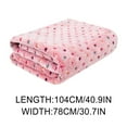 thumbnail image 2 of Uuowzo Pet Blanket Dog Bed Mat Flannel Thickened Accessories Keep Warm In Winter Sleeping for Sofa Cushion Home Rug Supplies Gifts for Friends Family, Pink, 2 of 5