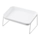thumbnail image 2 of Comedero para mascotas con soporte de acero inoxidable, comedero elevado para cachorros Blanco, 2 of 9