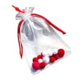 thumbnail image 2 of Bolsa de transporte colgante, bolsa con cordón para exhibición colgante, impermeable para exhibición de figuras, estuche para guardar minifiguras para Rojo L, 2 of 8