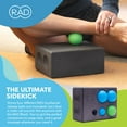 thumbnail image 4 of RAD Block – Multi-Use EVA Foam Standard Yoga Block - Storage and Leverage for RAD Massage Balls Travel-Friendly - Grey - One, 4 of 5