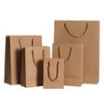 thumbnail image 4 of Kraft Paper Bag Bag withHandle Small Paper Bag Party Shopping Bag, 4 of 9