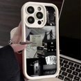 thumbnail image 3 of Funda de silicona para teléfono con silueta de vida cotidiana para iPhone 16 15 Pro Max 14 13 12 11 XS Max XR X 7 8 Plus, funda suave a prueba de golpes con diseño de caramelo, 3 of 5