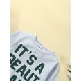 thumbnail image 4 of Kids Toddler Baby Girl Fall Clothes It's a Beaut Clark Letters Print Pullover Sweatshirt Winter Warm Sweater Tops, 4 of 8