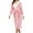 C-Pink1280, variant on Women Fall/winter Robes V-Neck Solid Color Flannel Long Nightgown Casual Sleepdress Soft Nightdress Night Shirts Relaxed Fit Wear