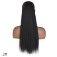 thumbnail image 3 of OUSITAID Perruque de Queue de Cheval Femmes Réglable Perruque Moelleuse Maïs Moustache Cheveux Extension Pièce 33, 3 of 4