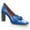 Royal Blue, variant on YDN Women Square Toe Slip on Loafers Knot High Chunky Heels Comfortable Daily Dress Prom Shoes Size 7 Black