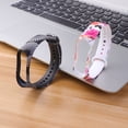 thumbnail image 2 of MasteelfCA 2pcs Bracelet Replacement Watch Band Silicone Watch Replacement Band Printed Watch Band Compatible for MI 3 MI 4 (Pattern Random), 2 of 8