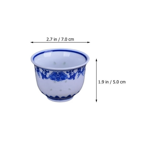 

2pcs Vintage Kung Fu Tea Cup Porcelain Teacup Chinese Style Teacup Retro Cup