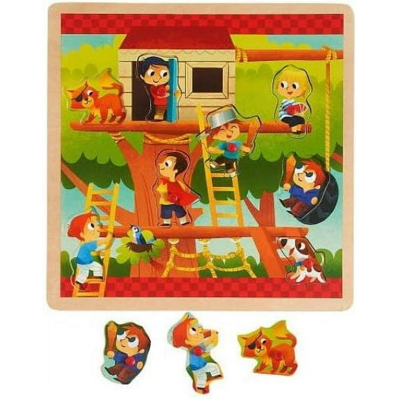 Imaginarium Peg Puzzle 8-Piece - Treehouse
