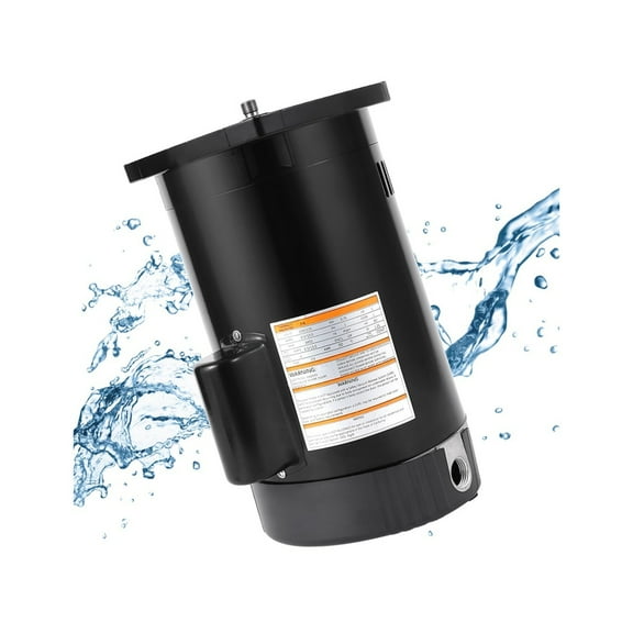 B2853 Pool Pump Motor Replacement 1.5HP 3450RPM, 115V/230V Dual Voltage, Compatible with A.O. Smith Century, P56Y Frame Motor, Overheat Protection - Swimming Pool Pump Parts
