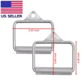 thumbnail image 3 of 2X Cable Handle Attachments Full Metal D-Handles for Strength Training Home and Commercial Gyms, 3 of 5