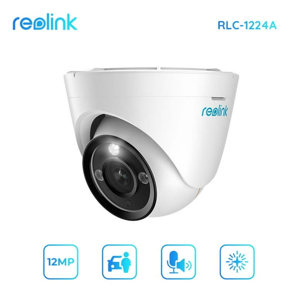 Restored Reolink RLC-1224A 12MP Surveillance PoE Security Camera Outdoor Human/Car/Pet Detection 2- Way Talk (Refurbished)