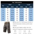 thumbnail image 3 of GrmtClth Men's Camouflage Print Cargo Shorts Multi Pocket Knee Length Short Trousers Athletic Outdoor Casual Loose Fit Shorts Light Gray 32short, 3 of 5