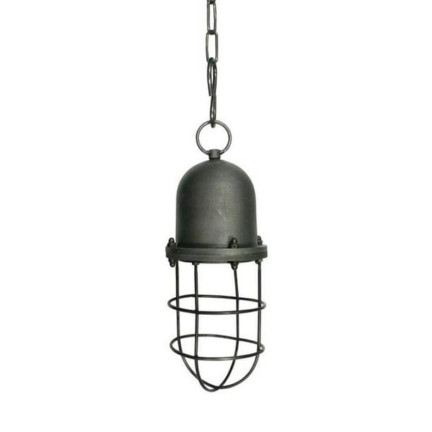 Amber Home Goods AHGSIL-7107 Chasse Lampe à Suspension Industrielle - 24 x 2,2 Po.