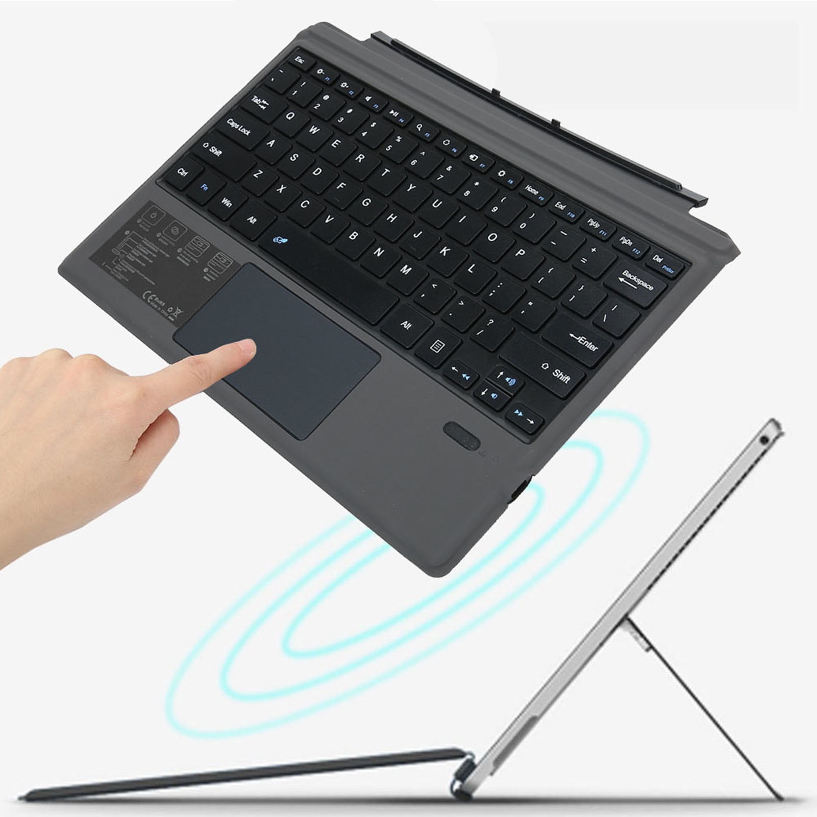 Bluetooth Wireless Magnetic Absorption Slim Keyboard For Microsoft surface pro3/4/5 Tablet PC