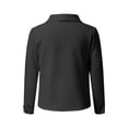thumbnail image 4 of BOOMILK Blazers for Women Business Casual Solid Long Sleeve Suit Jacket Plus Size Slim Office Blazer Black L, 4 of 4