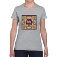 thumbnail image 1 of Taurus Zodiac Ethnic Style T-Shirt Women -Image by Shutterstock, Female Medium, 1 of 4