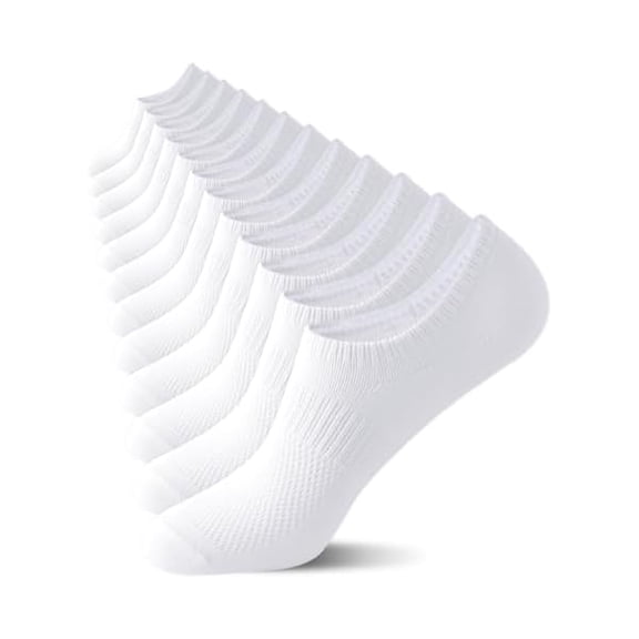 Eryueer Womens No Show Socks, Thin Cotton Non Slip Low Cut Socks 6 Pairs
