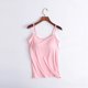 thumbnail image 5 of Camiseta sin mangas con sujetador informal suave y acolchado para mujer, camiseta sin mangas con tirantes finos, camisola para mujer con sujetador incorporado, Tops transpirables de verano, 5 of 5