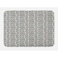 thumbnail image 1 of Cartoon Bath Mat, Bear Faces in Knitted Hats Woods Pine Forest Wilderness, Plush Bathroom Decor Mat with Non Slip Backing, 29.5" X 17.5", Rose Pale Coffee, by Ambesonne, 1 of 2