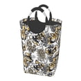 thumbnail image 2 of Vsdgher Tulips Flowers Print Square Laundry Bag Large Collapsible Dirty Clothes Bags With Handles Waterproof Essentials Storage For College Dorm, Family, 2 of 6